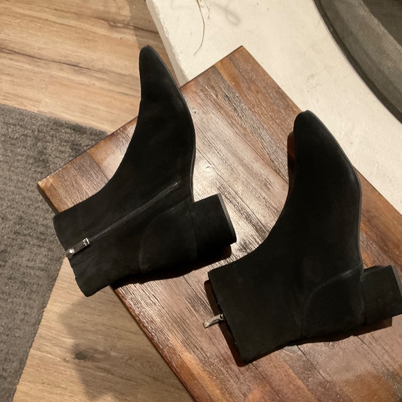 Aquatalia Women’s Block Heel Ankle Boots Black Size 8.5 - Picture 4 of 6